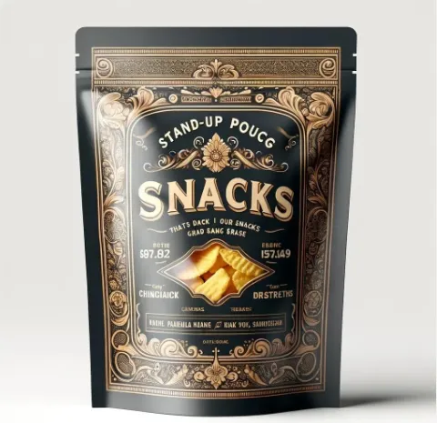 Kantong Stand Up yang Dapat Ditutup Kembali Kemasan Makanan Permen Biskuit Kacang Aluminium Foil Tas Kemasan Plastik Zip Kantong Segel Panas